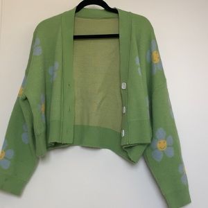 Y2K Floral cardigan bought from Ghanda clothing co